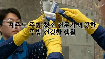 제주도 주방 청소 전문가: 깨끗한 주방, 건강한 생활